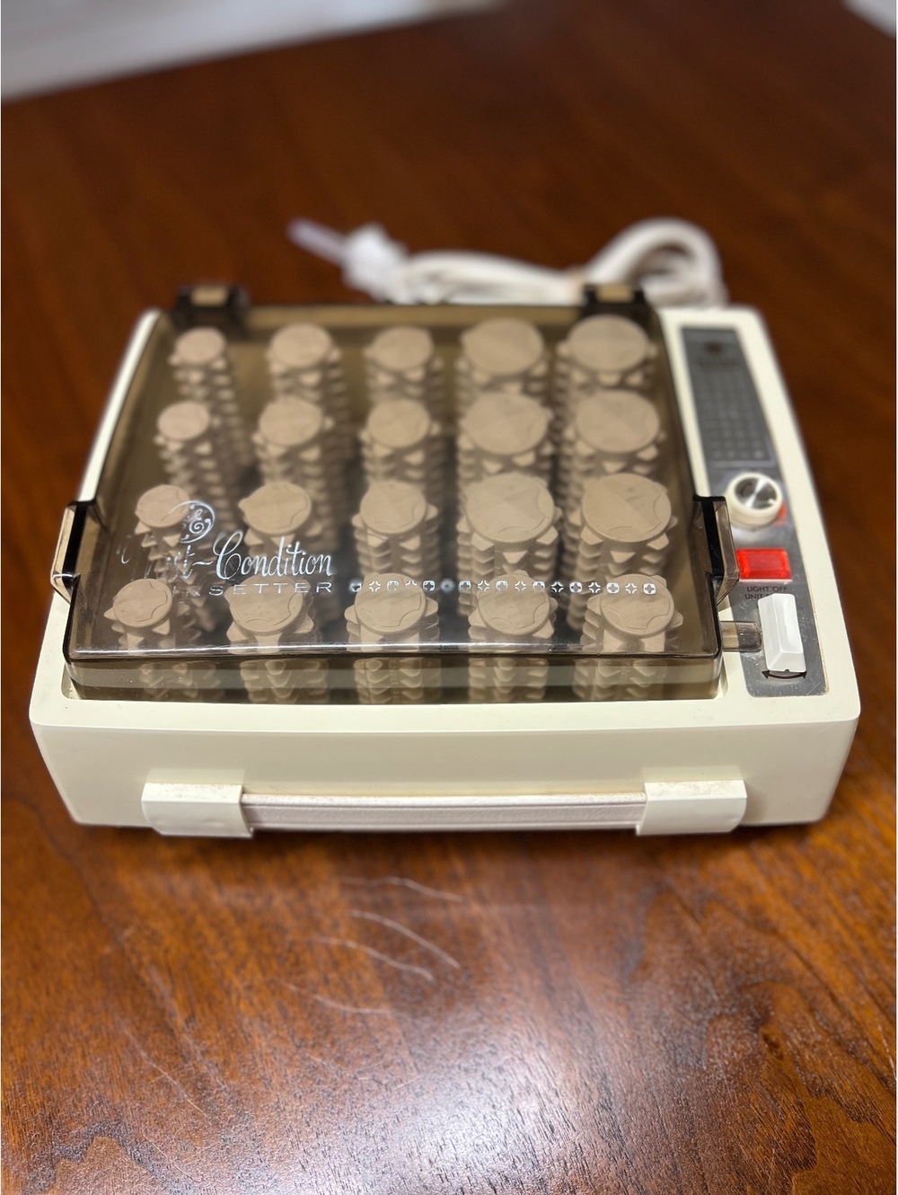 Vtg GE Mist-Condition Dry Hairsetter Hot Rollers B1HCD-4